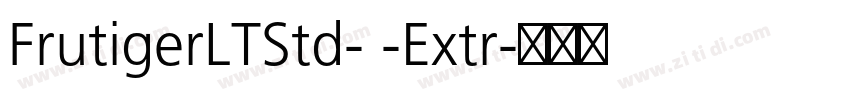 FrutigerLTStd- -Extr字体转换